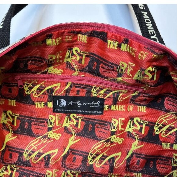 Andy Warhol "One Dollar Bill" 3 Piece Travel Bag Set by Loop NYC 2xLarge 1xMed - Picture 11 of 13